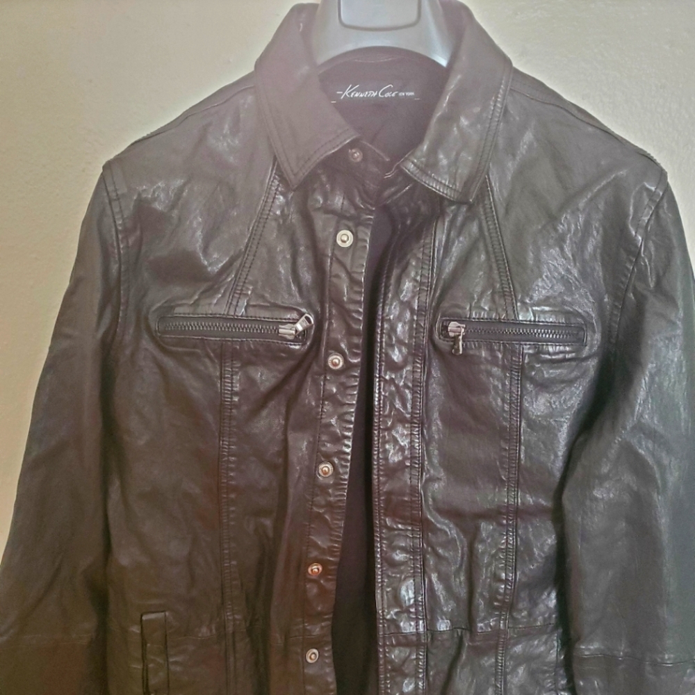 Kenneth Cole faux leather jacket